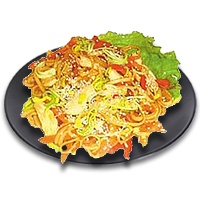 Удон с курицей